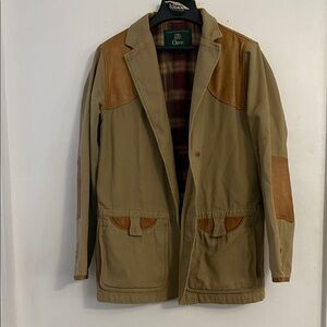 Orvis Men's Khaki and Brown Field Jacket